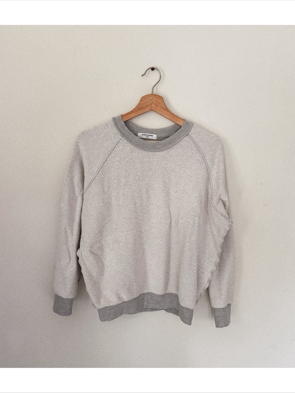perfect white tee ziggy reverse sweatshirt